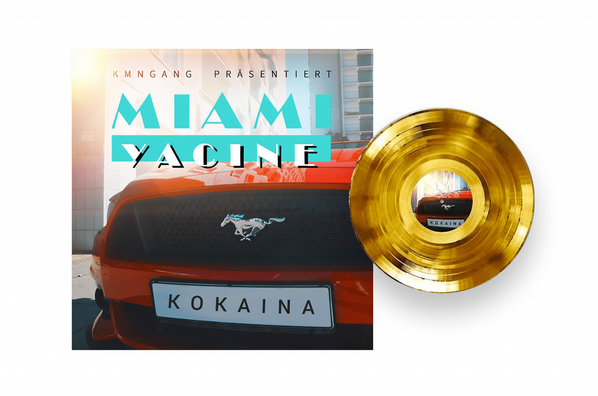 Miami Yacine Kokaina Coverdesign by David "Termi" Semmisch - Goldene Schallplatte