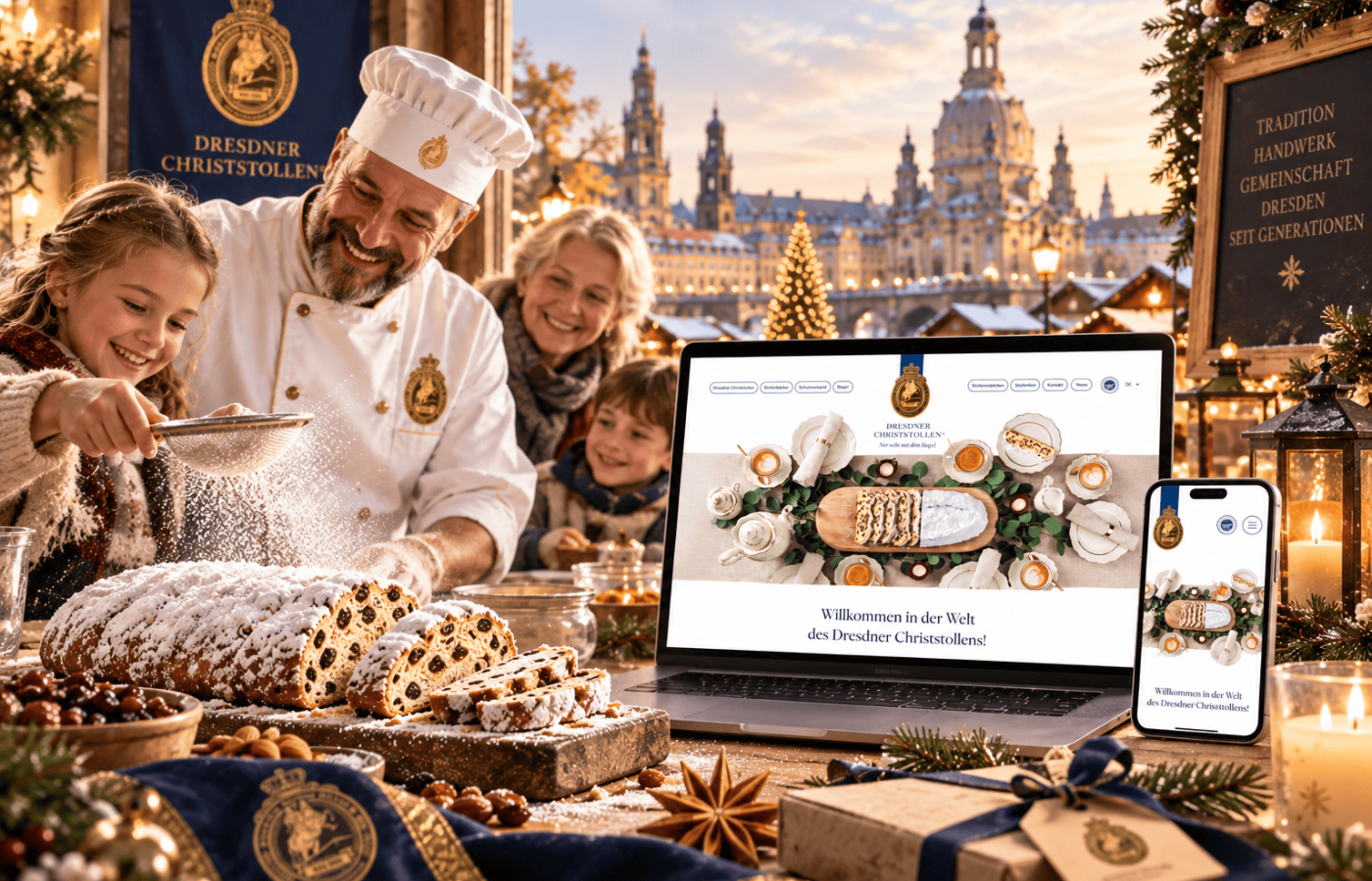 Neue Webseite für den Offiziellen Schutzverband des Dresdner Christstollen
