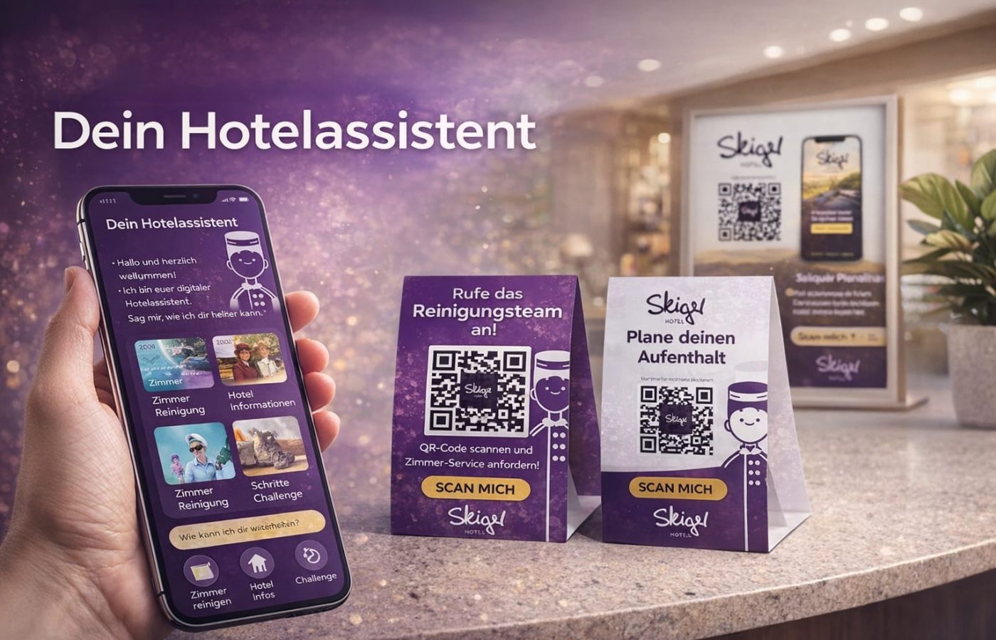 QR Code Scan Digitale Hotel 2App Assistent deinhotelassistent Kopie