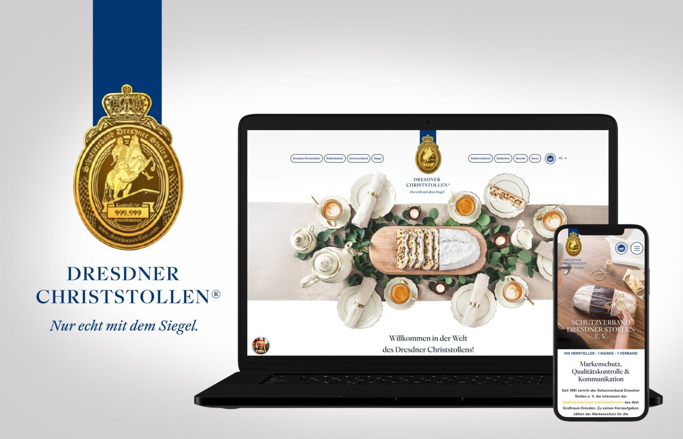 Webseite Gestaltung Entwicklung Dresdner Stollen Termi Design