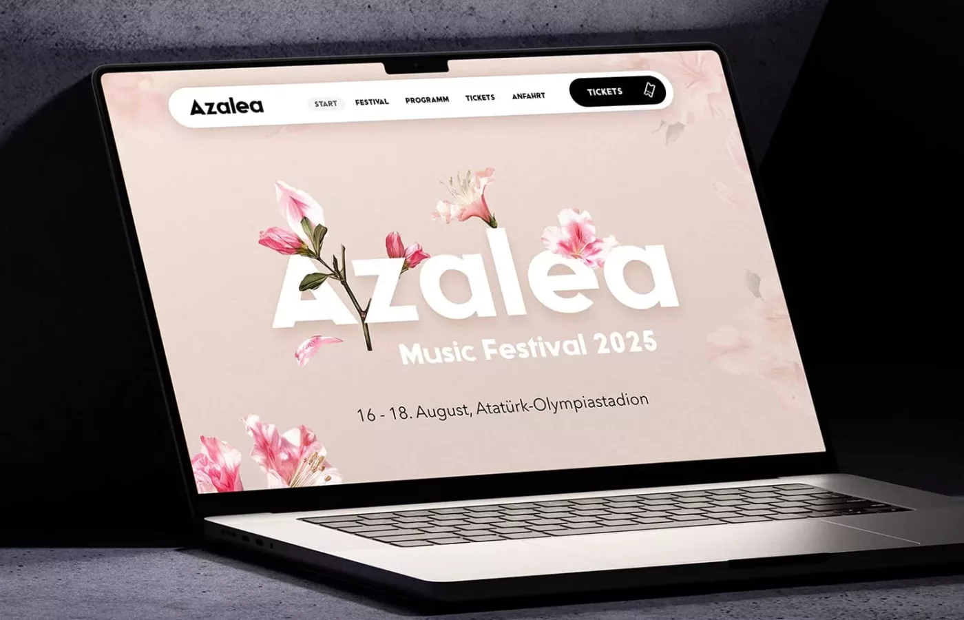 azalea festival webseite design